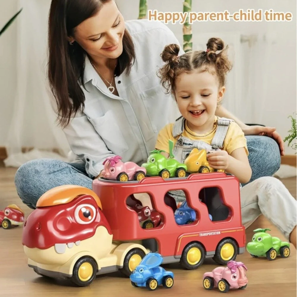 Dinosaur Car Toys for Toddlers and Kids, Friction Cute Tyrannosaurus...
